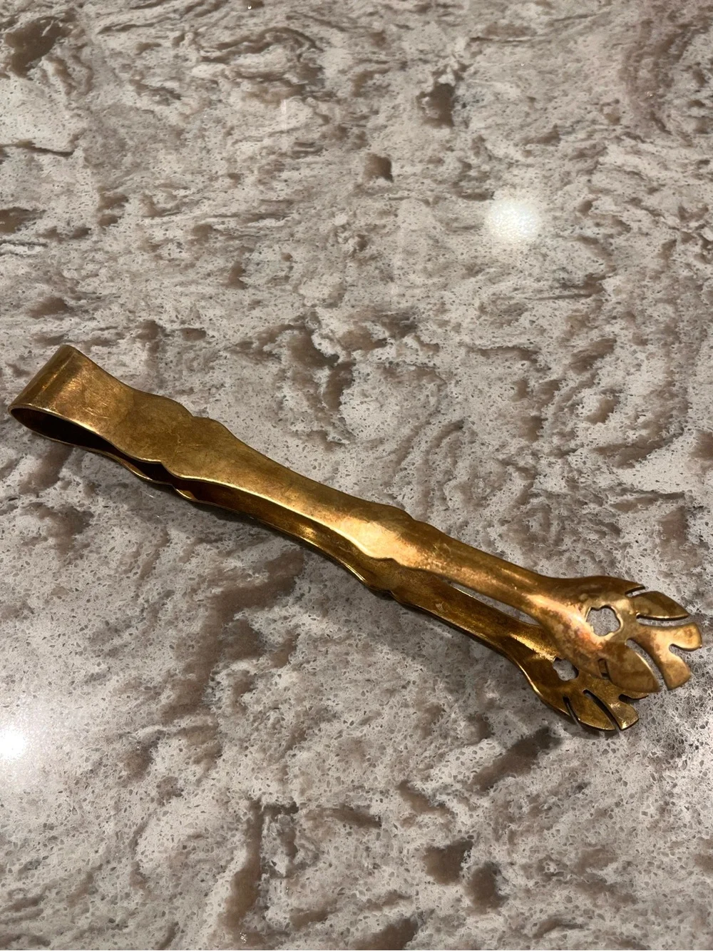 Mid-Century Brass Sugar Tongs- VINTAGE